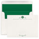 Scroll Initial Flat Note Cards - Letterpress Image 3 of 3